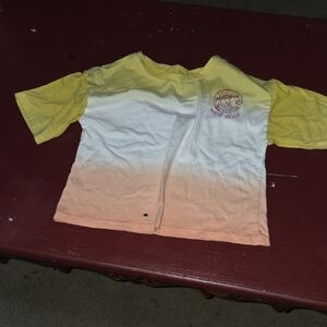 Wave Hello Gradient Tee - Yellow and Orange